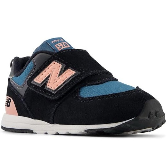 New Balance Kids Sneakers - Black, Blue, and Pink - Picture 1 of 9